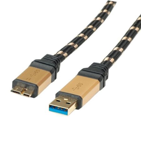 Roline Gold USB 3.0 Cable Type A – High-Speed Connectivity | 11.02.8878